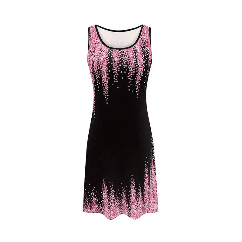 ✨Módní tištěné dámské šaty bez rukávů🦋