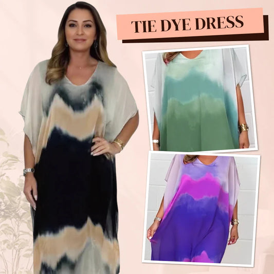 👗 Batikované volné šaty pro ženy – lehký letní komfort v jednom kuse!