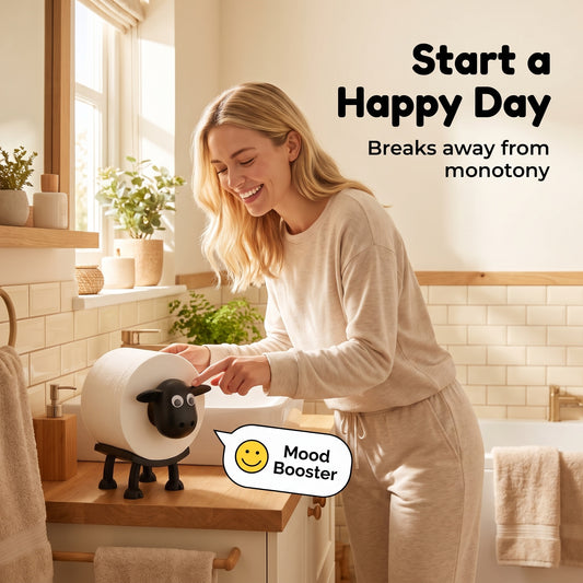 🐑 Roztomilý držák na toaletní papír ve tvaru ovečky – šarm do koupelny! 🛁