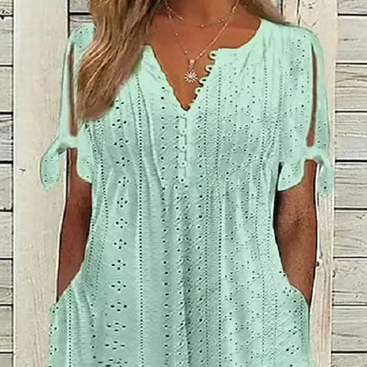 🥰Elegantní dámské šaty s výstřihem do V