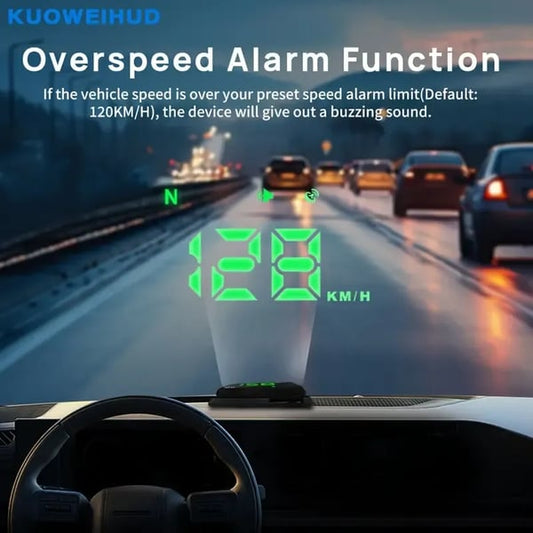 🚗Head-up displej – digitální tachometr s GPS pro automobily, nákladní vozy a motocykly