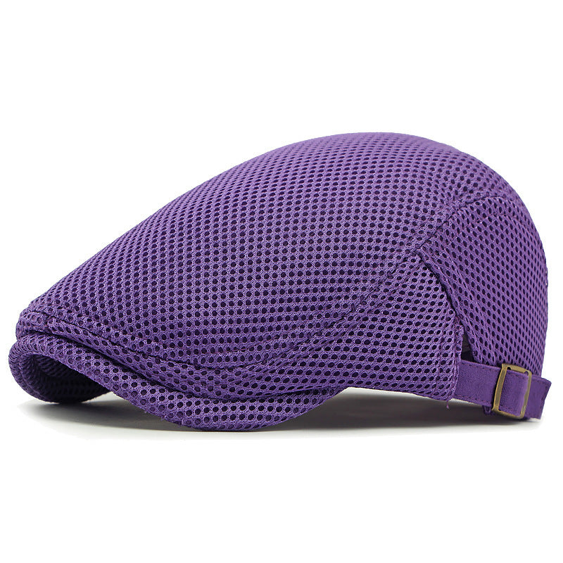 🧢✨ Prodyšná plochá čepice s nastavitelným páskem – chladno a styl v létě