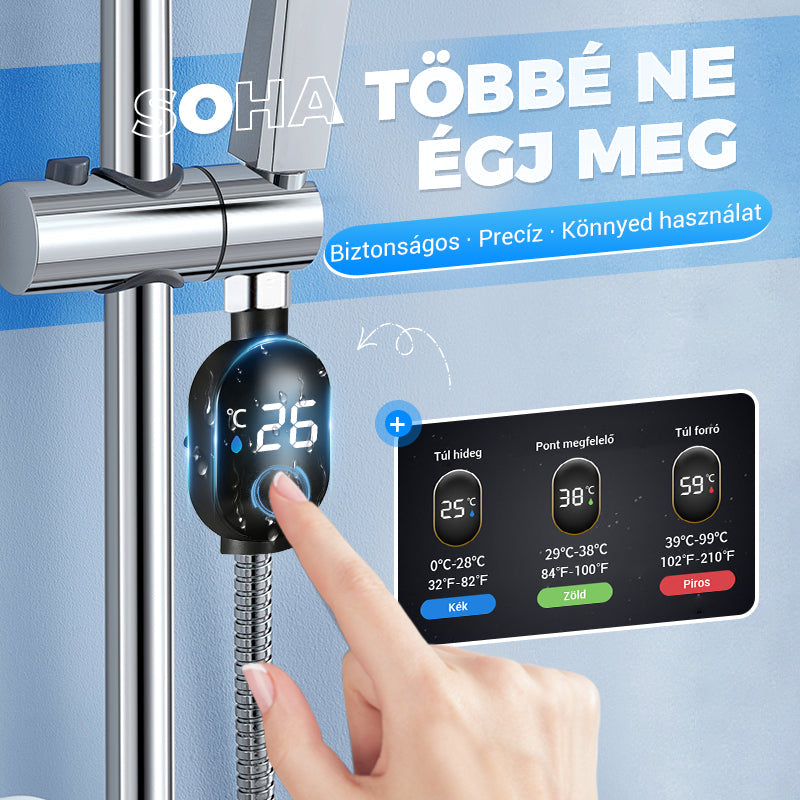 🚿 Displej teploty ve sprše – bezpečné koupání pro děti i seniory！