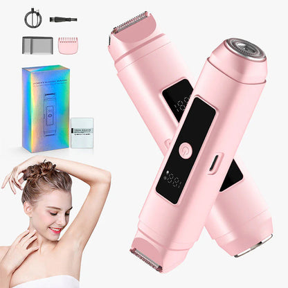😍 Dvouramenný Epilátor na Bikiny a Tělo – stříhací & holicí hlavice v jednom! 🪒