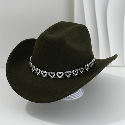 🤠 Kovbojský klobouk se srdíčky – western chic styl!