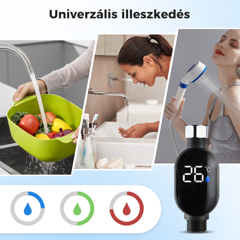 🚿 Displej teploty ve sprše – bezpečné koupání pro děti i seniory！