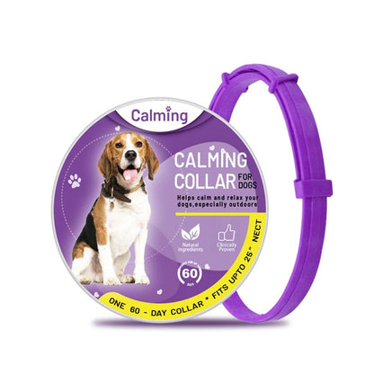 🐶🐱Voděodolný nastavitelný obojek Pacify pro uklidnění zvířat, zmírnění úzkosti a snížení stresu u psů a koček