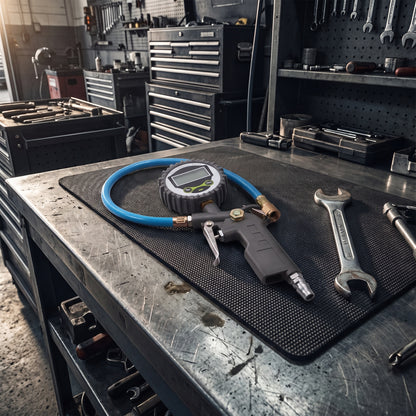 👨‍🔧🛠️ Digitální měřič tlaku v pneumatikách s hadičkou – Přesná kontrola a bezpečná jízda 🚗✨
