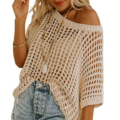 👚 Letné háčkované tričko s V-výstrihom – dýcha s tebou aj v horúčavách! 🌞