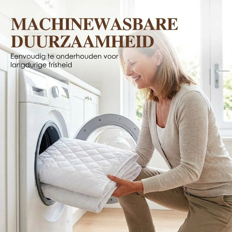 Sada voděodolných prošívaných chráničů matrace a povlaků na polštáře