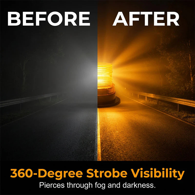 🚗🚨 Magnetické LED výstražné blikající světlo ✨