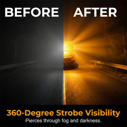 🚗🚨 Magnetické LED výstražné blikající světlo ✨