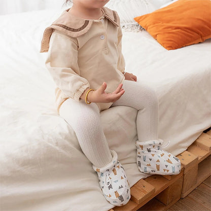 【👶Měkká 360° výstelka chodidla absorbuje pot a udržuje teplo】Teplé chlupaté dětské botičky