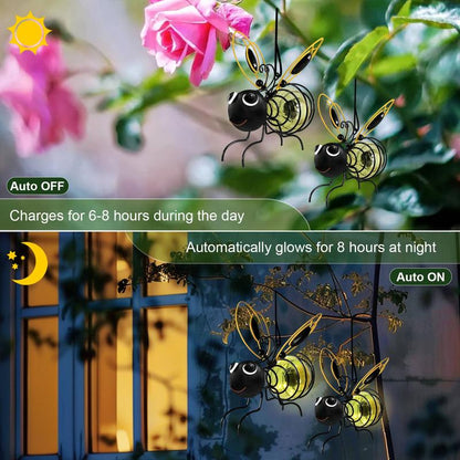 🐝Závěsná solární lampa ve tvaru včely pro venkovní použití