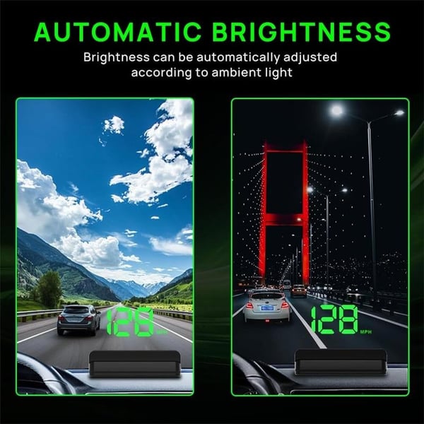 🚗Head-up displej – digitální tachometr s GPS pro automobily, nákladní vozy a motocykly