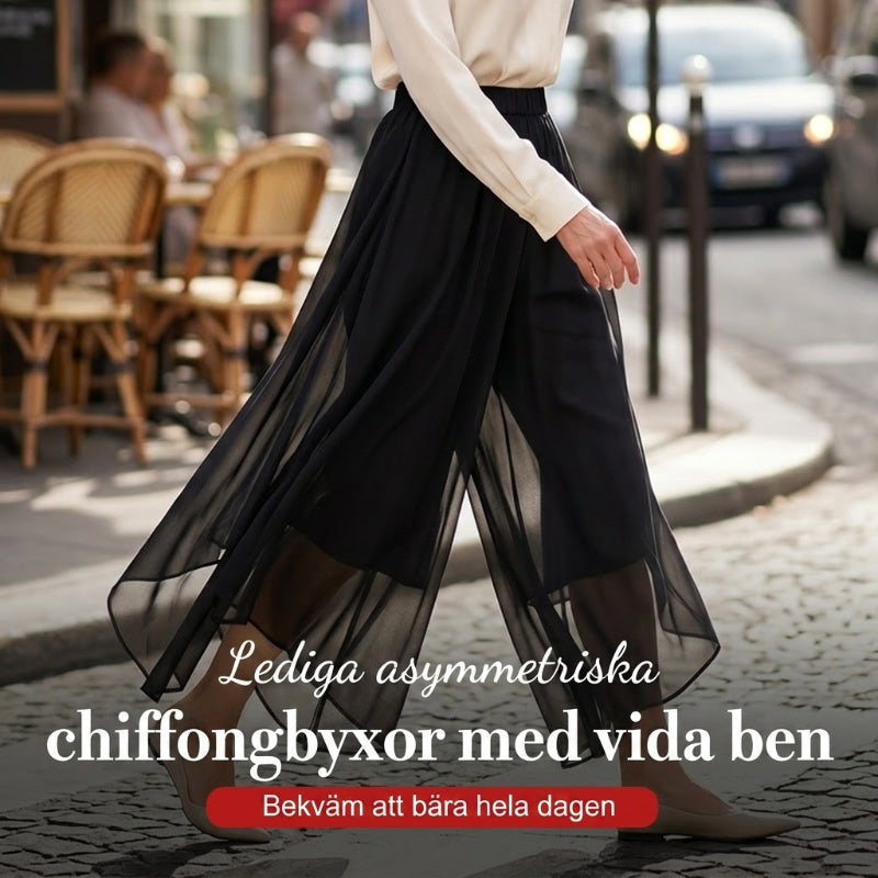🌼 Šifonové kalhoty s širokými nohavicemi – letní styl!