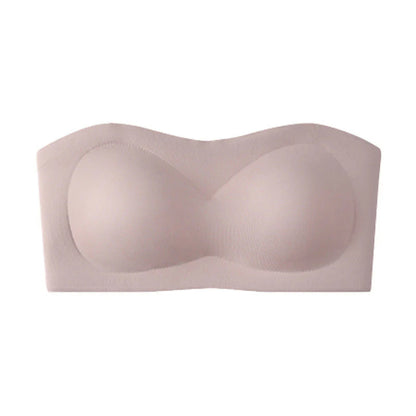 💞Dámské podprsenky bez ramínek, push-up bandeau podprsenky, neklouzavé bezkosticové podprsenky s výztuží, bezešvé pohodlné trubkové podprsenky