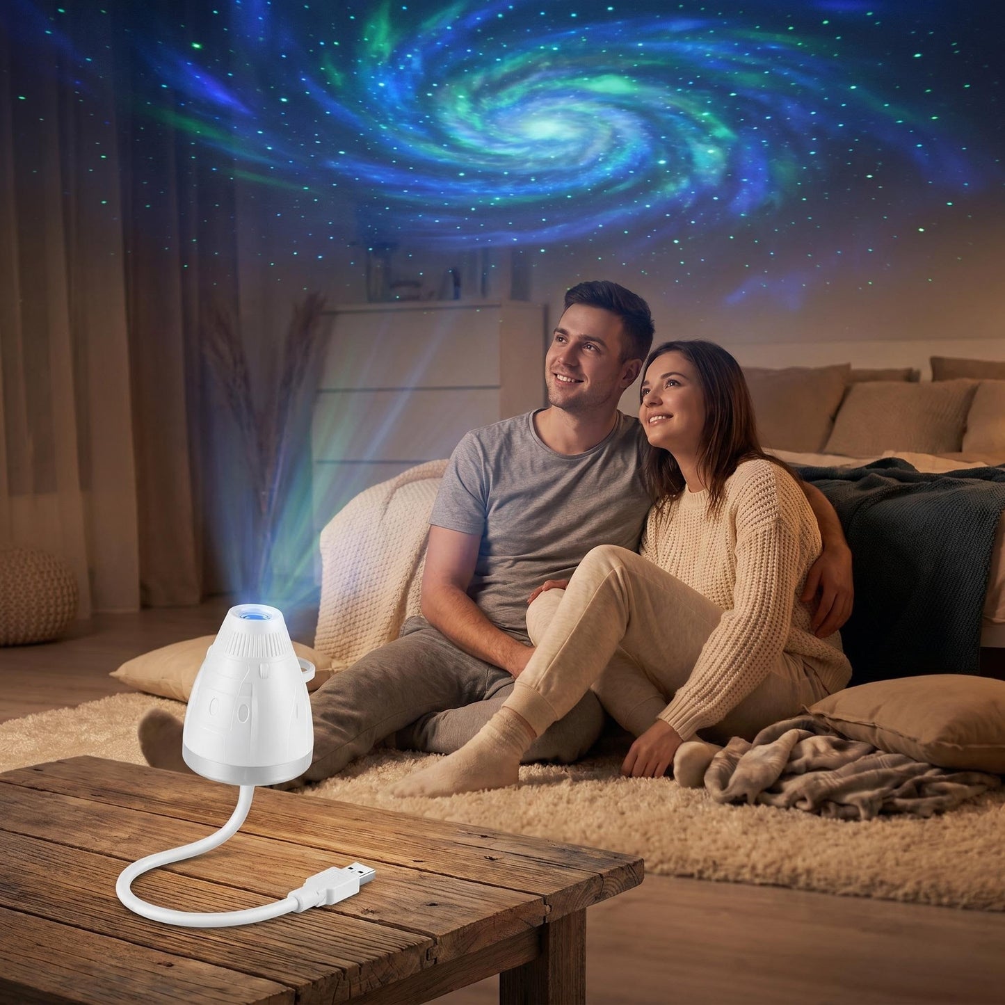 🌌✨ Planetární projektor s Mléčnou dráhou – relaxační vesmírná atmosféra doma!