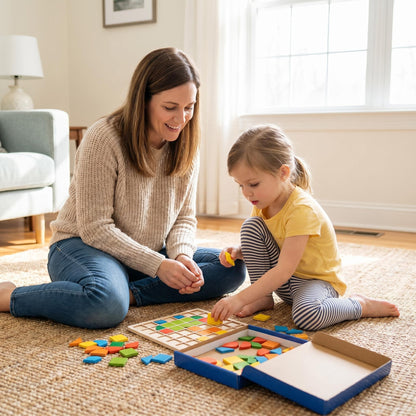 🧩 Rozvíjejte kognitivní schopnosti – Dřevěné puzzle s barevnými zvířecími motivy – Platba při převzetí 🦁️✨