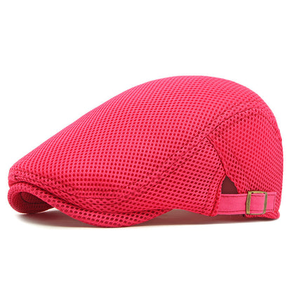 🧢✨ Prodyšná plochá čepice s nastavitelným páskem – chladno a styl v létě