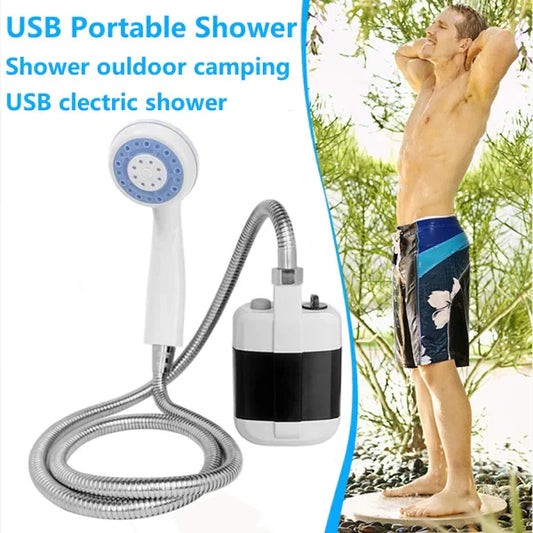 🚿Venkovní přenosná sprcha s napájením přes USB