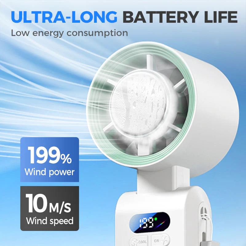 ❄️SLEVA 49 %!💨 Přenosný ventilátor s rozprašováním vody – 3 rychlosti, chlazení rozprašováním – Platba při dodání ⚡✅