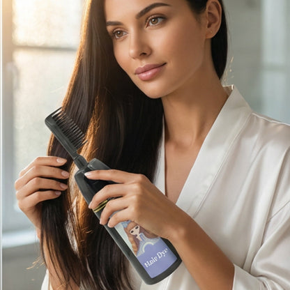 🪮 Rostlinná barva na vlasy s hřebenovým aplikátorem – snadné krytí odrostů 💇‍♀️