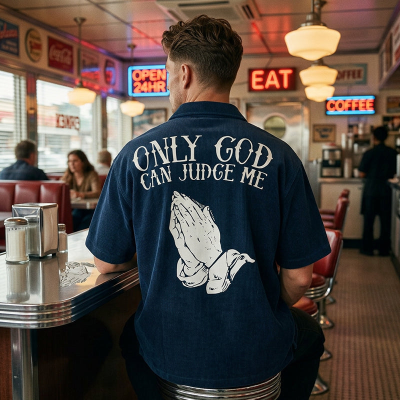 👕 Pánské tričko s motivem Modlících se rukou – výrazný a stylový design 🖤
