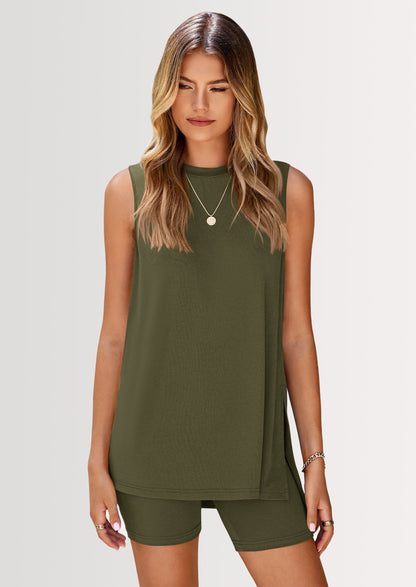👗 Dámský 2-dílný letní set – Pohodlný a stylový look na dovolenou! ✨