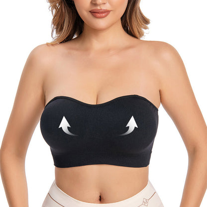 🌸 Bezdrátová bandeau podprsenka s odnímatelnými ramínky – maximální pohodlí! 🦋