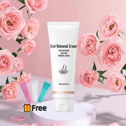 🌸 Jemný depilační krém pro hedvábně hladkou pokožku bez bolesti! ✨