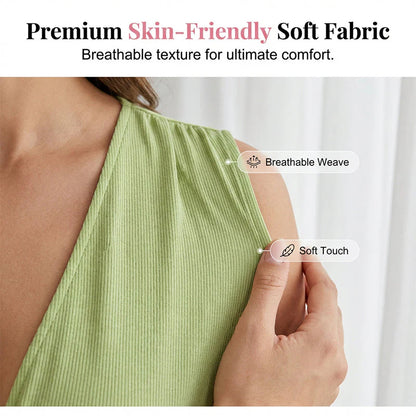 👗 Dámské plisované šaty s výstřihem do V – stažený pas a volný komfort na léto!