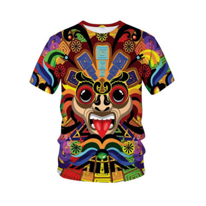 👕 Pánské tričko s výrazným kmenovým potiskem – pohodlí & streetwear styl 🐺