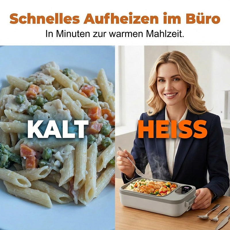 🍲 Samohřející krabička na oběd – teplé jídlo na cesty!