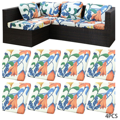 😍 Strečové Potahy na Polštáře na Zahradu – elegantní geometrický vzor & perfektní fit! 🌿