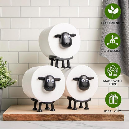 🐑 Roztomilý držák na toaletní papír ve tvaru ovečky – šarm do koupelny! 🛁