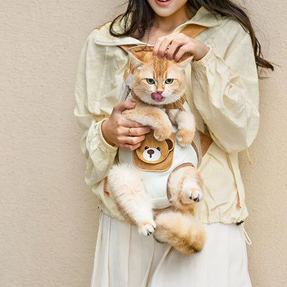 🐱🐶Prodyšný batoh na hrudník pro domácí mazlíčky, pohodlný na nošení, vhodný pro kočky a malé psy