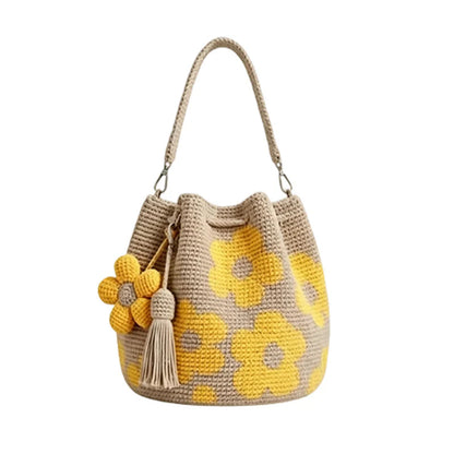 🌼 Háčkovaná bucket taška – boho styl pro léto!