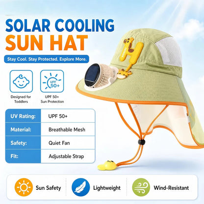 🌞Sluneční čepice s vestavěným ventilátorem