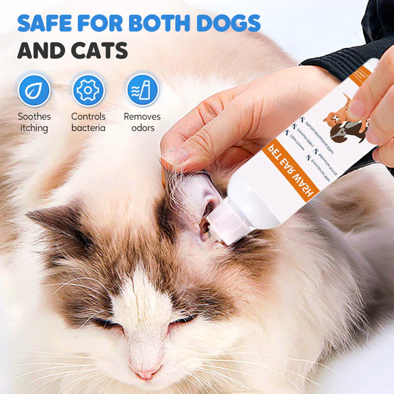 🐱🐶Čistič uší pro zvířata – Omezuje množení bakterií