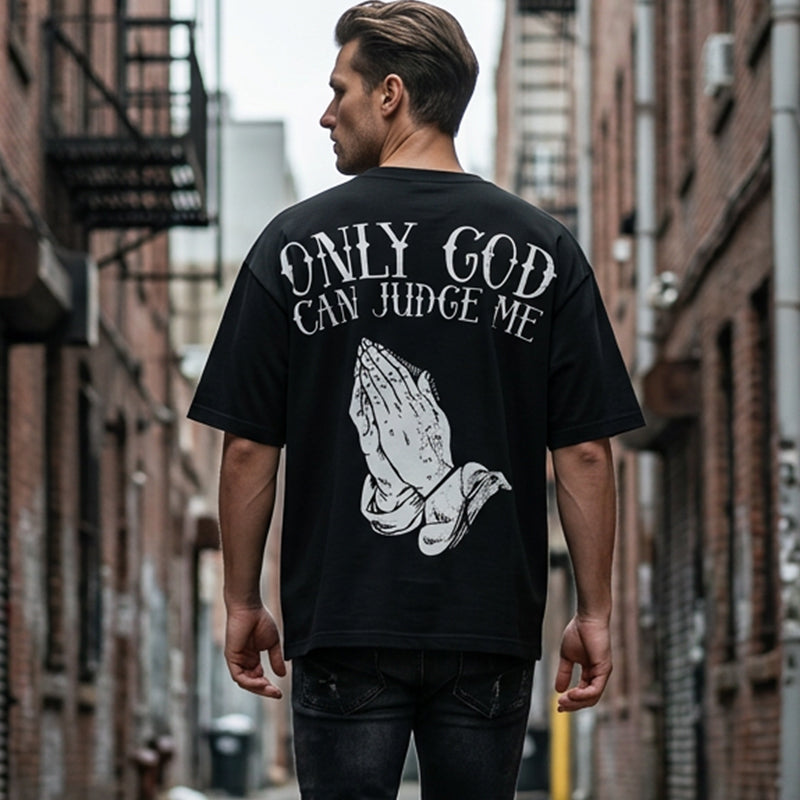 👕 Pánské tričko s motivem Modlících se rukou – výrazný a stylový design 🖤