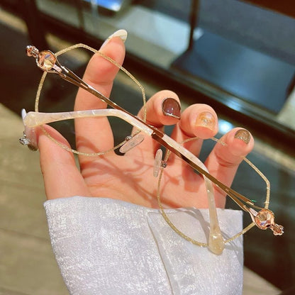 👓 Stylové bezrámové brýle s diamantovým leskem proti modrému světlu! ✨