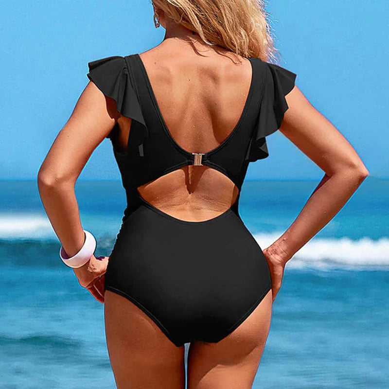 👙 Jednodílné sexy plavky s volánky – styl pro vaši dovolenou!