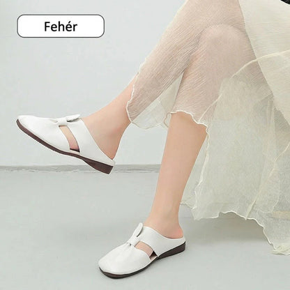 👡 Dámské pantofle s mašlí – měkká podrážka | Módní design, lehké a pružné – ideální na procházky a výlety po městě 🛍️