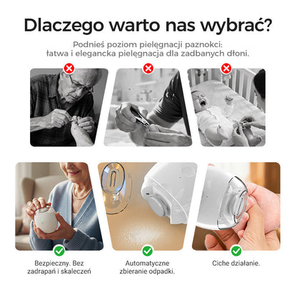 🦶Univerzální automatická bruska na nehty – vhodná pro seniory a děti