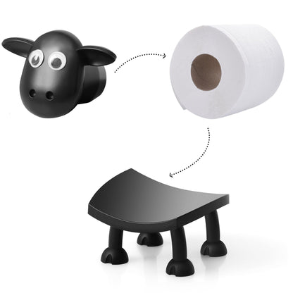 🐑 Roztomilý držák na toaletní papír ve tvaru ovečky – šarm do koupelny! 🛁