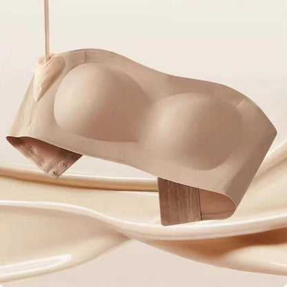 💞Dámské podprsenky bez ramínek, push-up bandeau podprsenky, neklouzavé bezkosticové podprsenky s výztuží, bezešvé pohodlné trubkové podprsenky