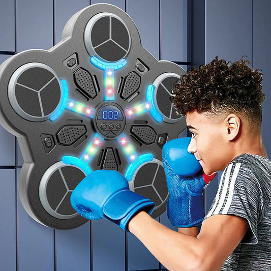 🥊 Bluetooth hudební boxerská podložka – zábavné cvičení + rytmické světlo + 3 rychlosti! 🎶
