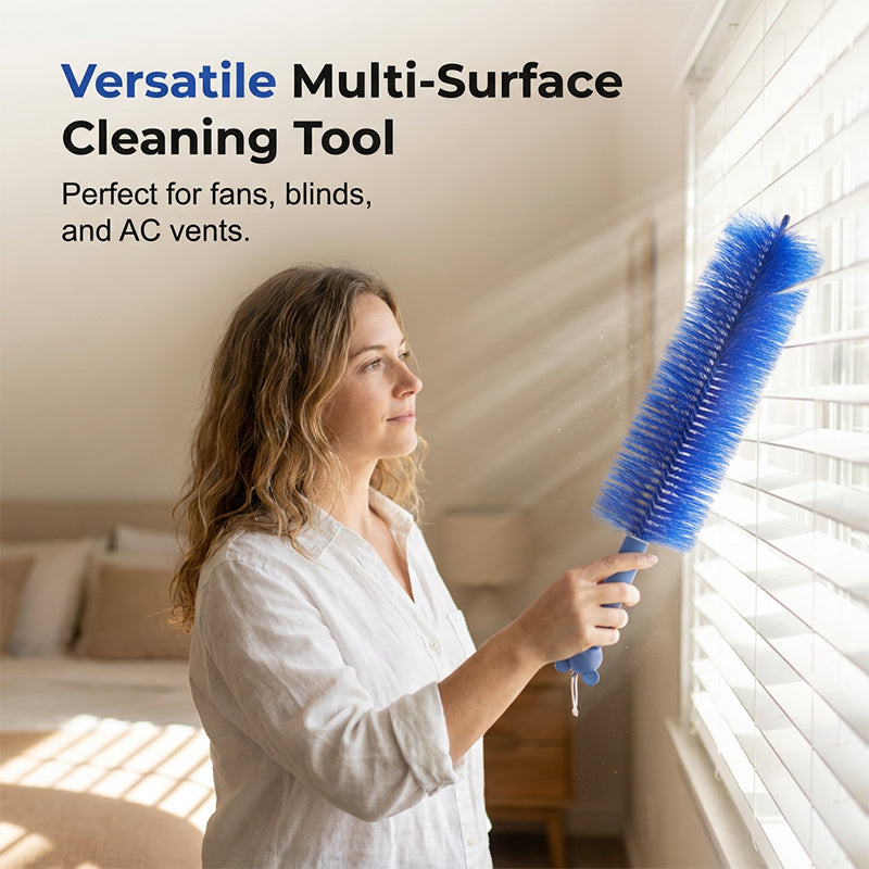 360° Flexible Cleaning Brush – Bendable, Dense Bristles, All-Around Reach