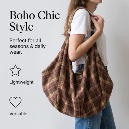 🌿 Boho taška – prostorná a stylová pro tvůj volný život! 👜